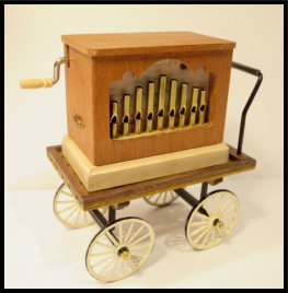 Tischorgel, lose auf Handwagen, Einzelstück, BestNr. 1305